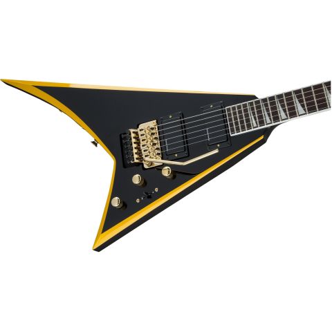 JACKSON X Rhoads RRX24, Laurel Fingerboard, Black with Yellow Bevels