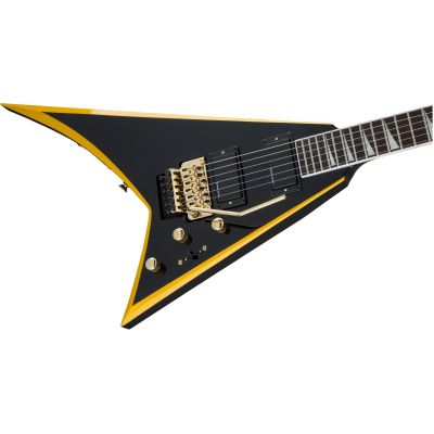 JACKSON X Rhoads RRX24, Laurel Fingerboard, Black with Yellow Bevels