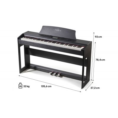 Feurich Olya Evo Black Piano digital Negro