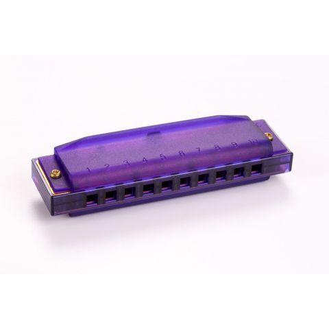 Hohner Traslucent Harp Purple Hardcase