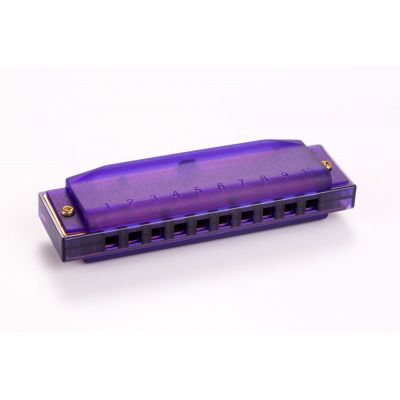 Hohner Traslucent Harp Purple Hardcase