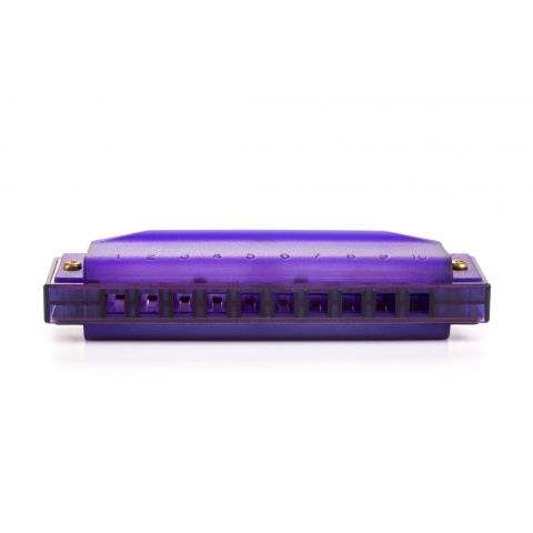 Hohner Traslucent Harp Purple Hardcase