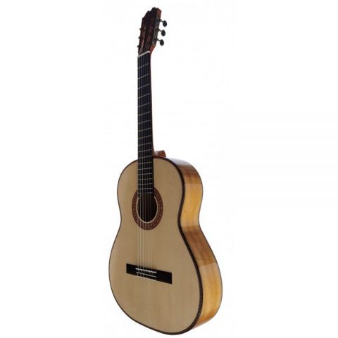 Antonio de Toledo ATF16B Guitarra Flamenca Blanca de Cipres en Brillo y Color Natural