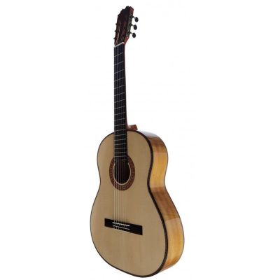 Antonio de Toledo ATF16B Guitarra Flamenca Blanca de Cipres en Brillo y Color Natural