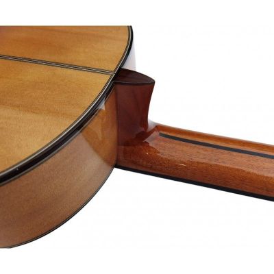 Antonio de Toledo ATF16B Guitarra Flamenca Blanca de Cipres en Brillo y Color Natural