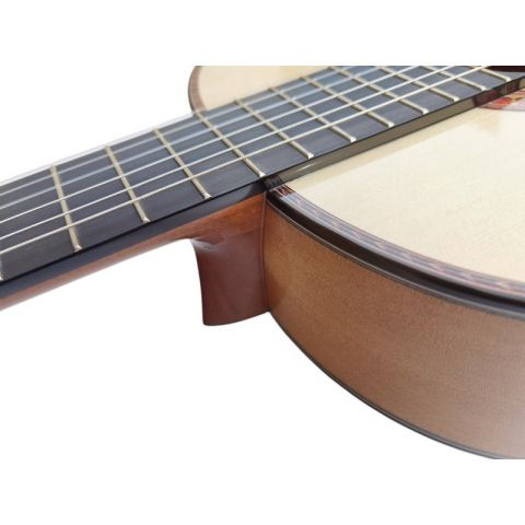 Antonio de Toledo ATF16B Guitarra Flamenca Blanca de Cipres en Brillo y Color Natural