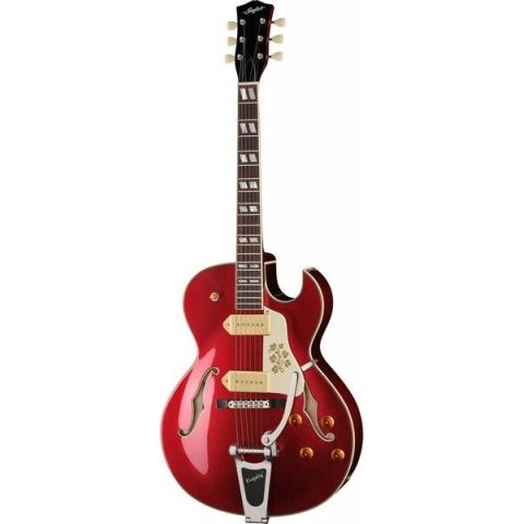Stanford CR Fatboy Car 95 Bigsby B60 Candy Apple Red Guitarra Eléctrica