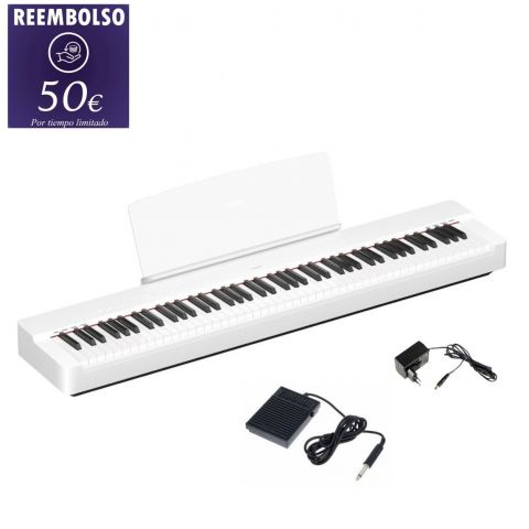 YAMAHA P-225 Blanco Bluetooth- Piano Digital