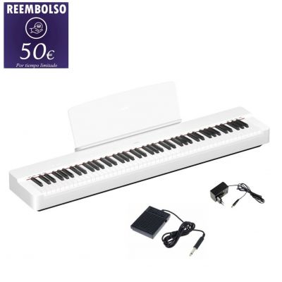 YAMAHA P-225 Blanco Bluetooth- Piano Digital