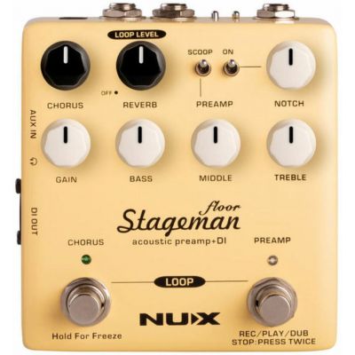 Nux NAP-5 Stageman Pedal previo para guitarra acústica