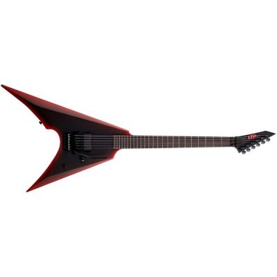 ESP LTD Arrow Black Metal II Black Red Burst Satin
