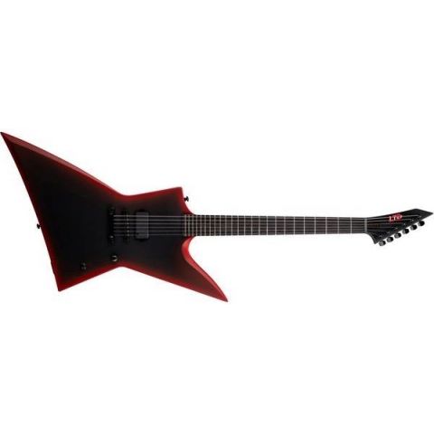 ESP LTD EXL Black Metal II Black Red Burst Satin