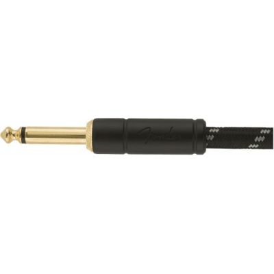 Fender Deluxe Series Instruments Cable, Straight Straight, 5', Black Tweed 2