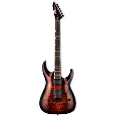 ESP LTD MH-200HT QM Guitarra Eléctrica Dark Brown Sunburst