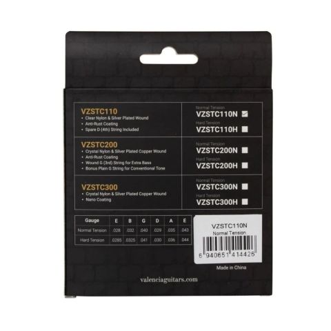 Valencia VZSTC110N Normal Tension Cuerdas Guitarra Clásica
