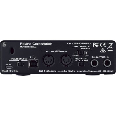 ROLAND RUBIX 22 USB MIDI AUDIO INTERFACE PC/MAC/IPAD