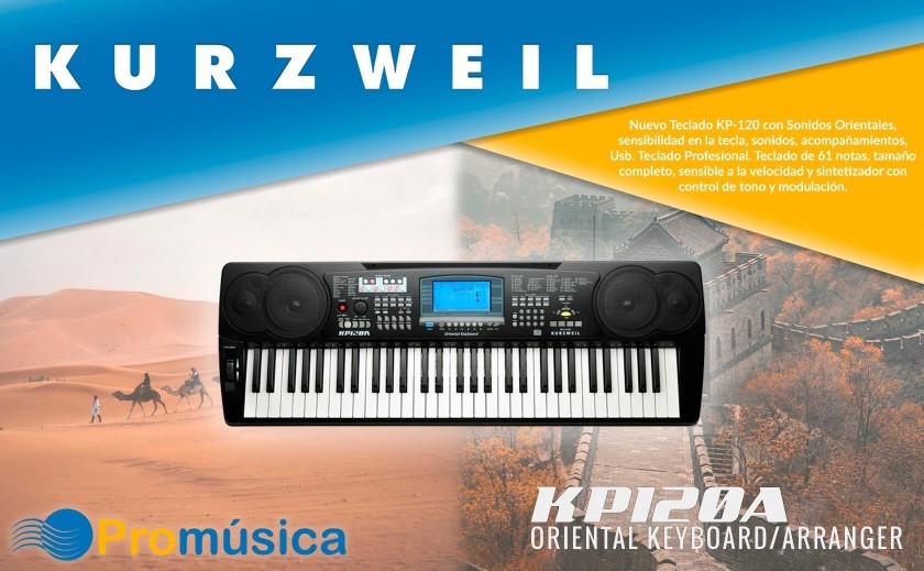 Conoce mejor el nuevo teclado Kurzweil KP-120A.